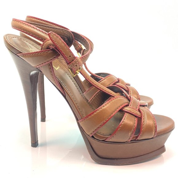 🌷❤️‍🔥SPRING SALE 🔥 FINAL PRICE🌷💥Saint Laurent Tribute Leather Sandals 39.5 - Picture 1 of 9